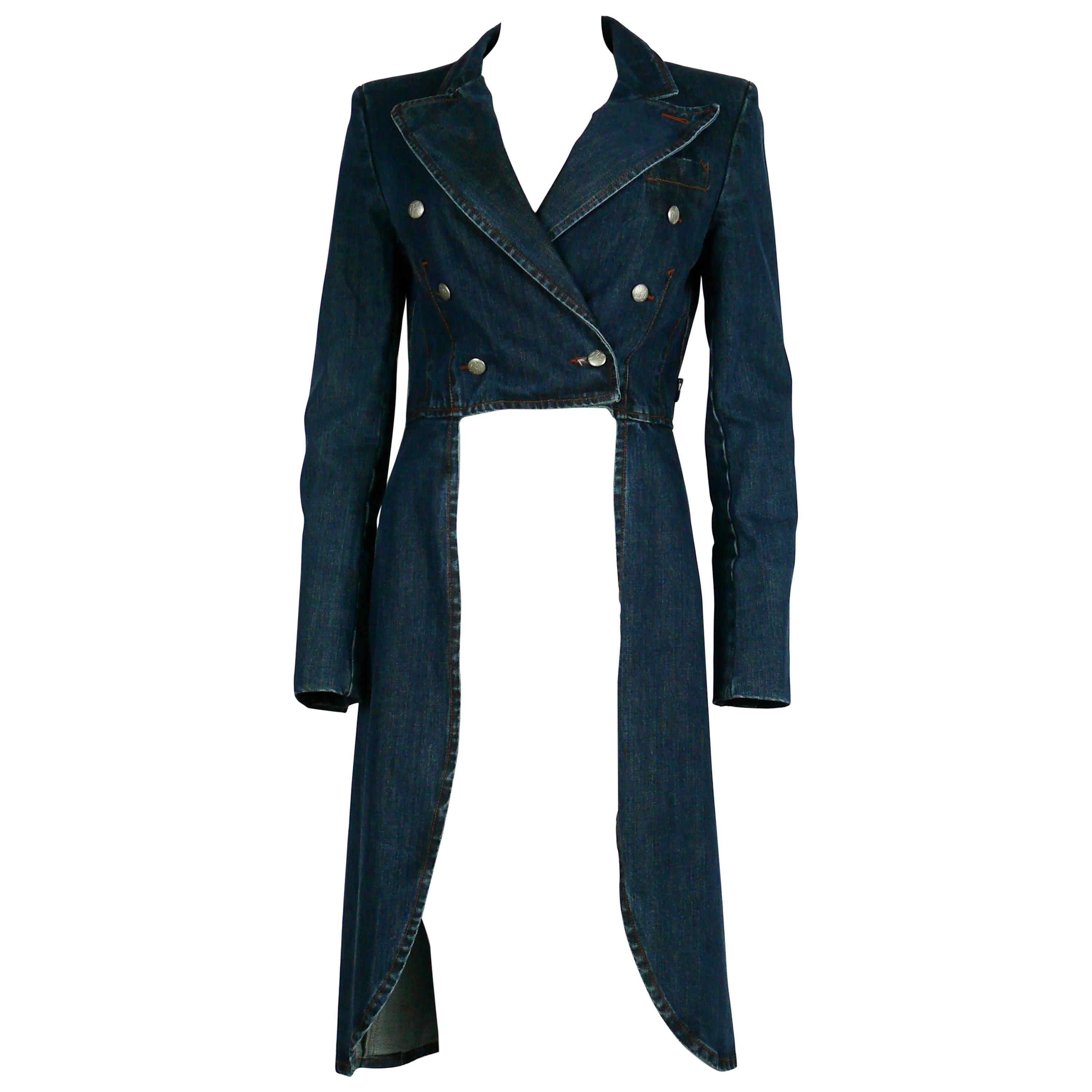 Jean Paul Gaultier Denim Tailcoat