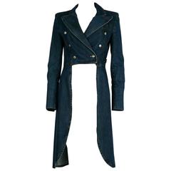 Vintage Jean Paul Gaultier Denim Tailcoat