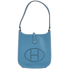 Hermès Mini Blue Jean Evelyne Tasche