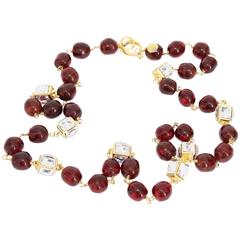 Atemberaubende Chanel gripoix-Halskette im Vintage-Stil, um 1980 Atemberaubende Chanel gripoix-Halskette im Vintage-Stil, um 1980