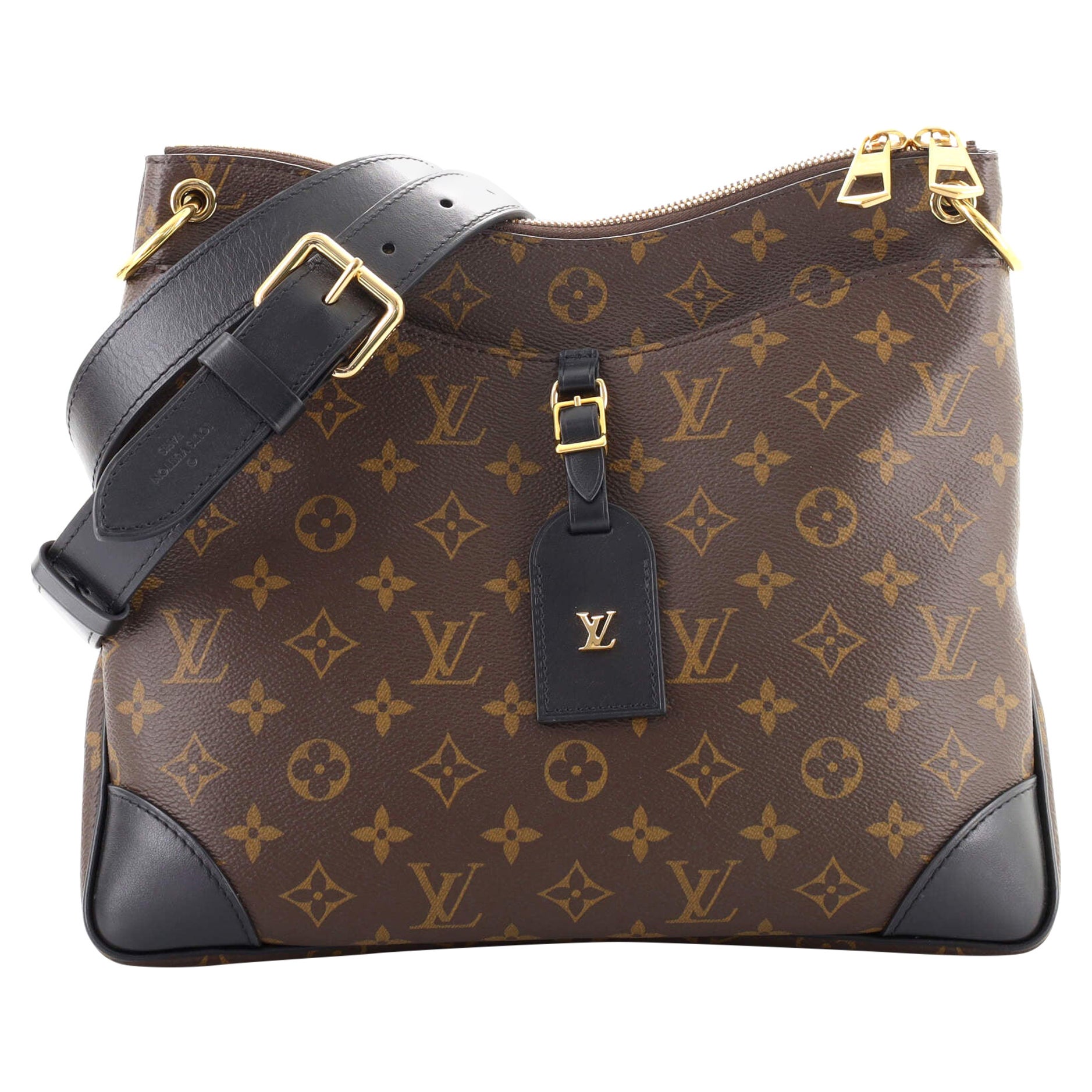Louis Vuitton One Handle Flap Bag Monogram Canvas and Leather MM at 1stDibs