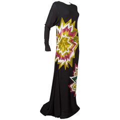 Tom Ford embellished pop art inspired black evening dress, c. 2013 5