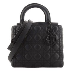 Christian Dior Ultra Matte Lady Dior Bag Cannage Quilt Calfskin Medium