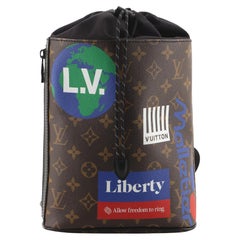 Louis Vuitton Chalk Nano Bag Monogram Logo Story Brown in Canvas