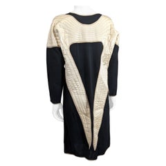 Geoffrey Beene Iconic Satin Angel Wing Jersey Dress