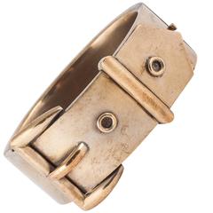 Fantastic gold washed Victorian buckle bracelet 2