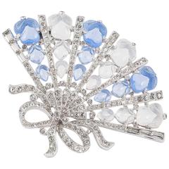 Iconic Trifari Cartier style 'fan' brooch 2