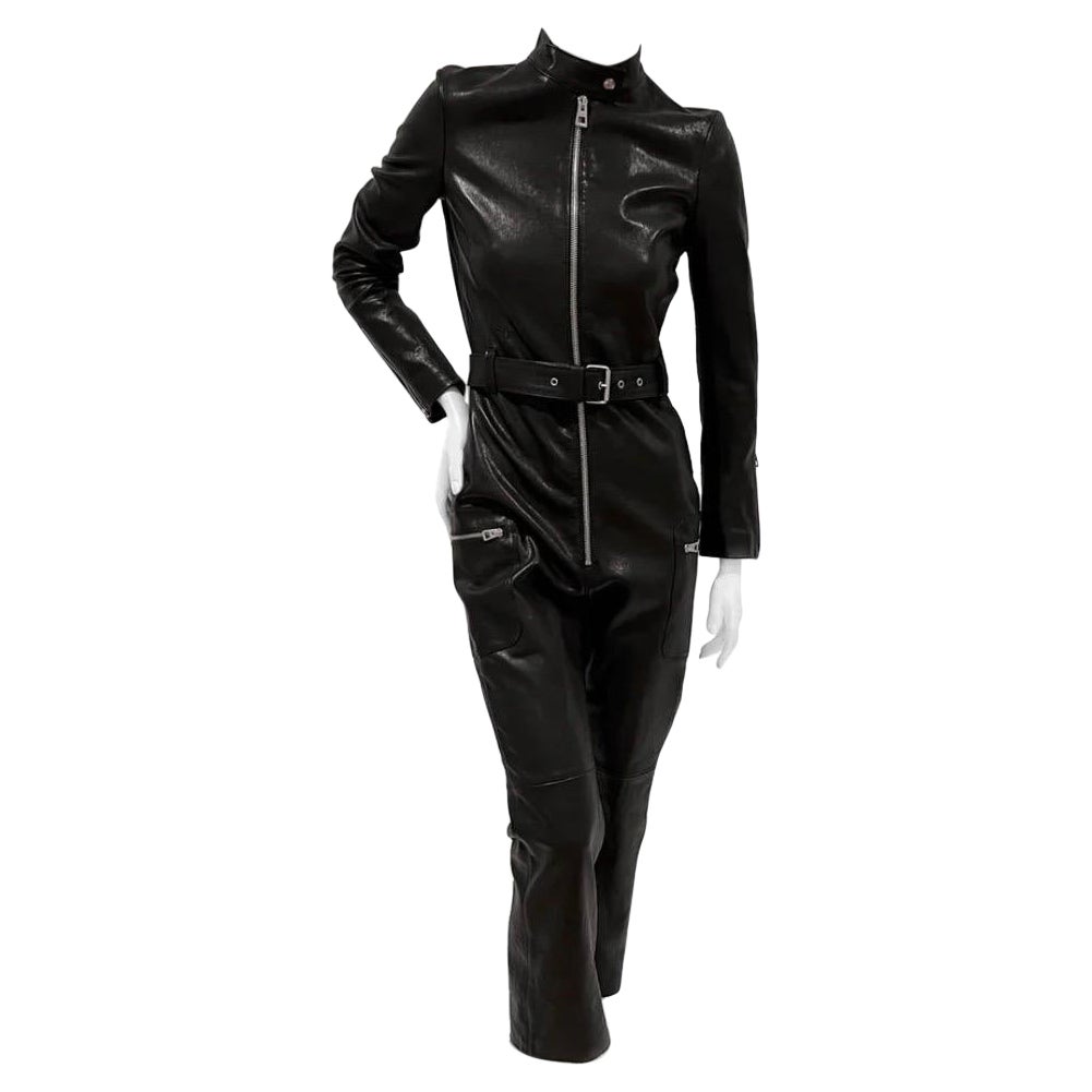 Christian Dior Leather Jumpsuit Autumn 2020 For Sale