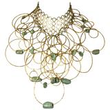 Massive Handmade Bib with Ceramic Beads