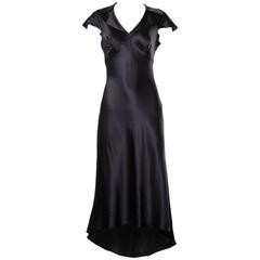 Moschino Couture! Cruise Me Baby Elegant Navy Blue Silk Dress 10
