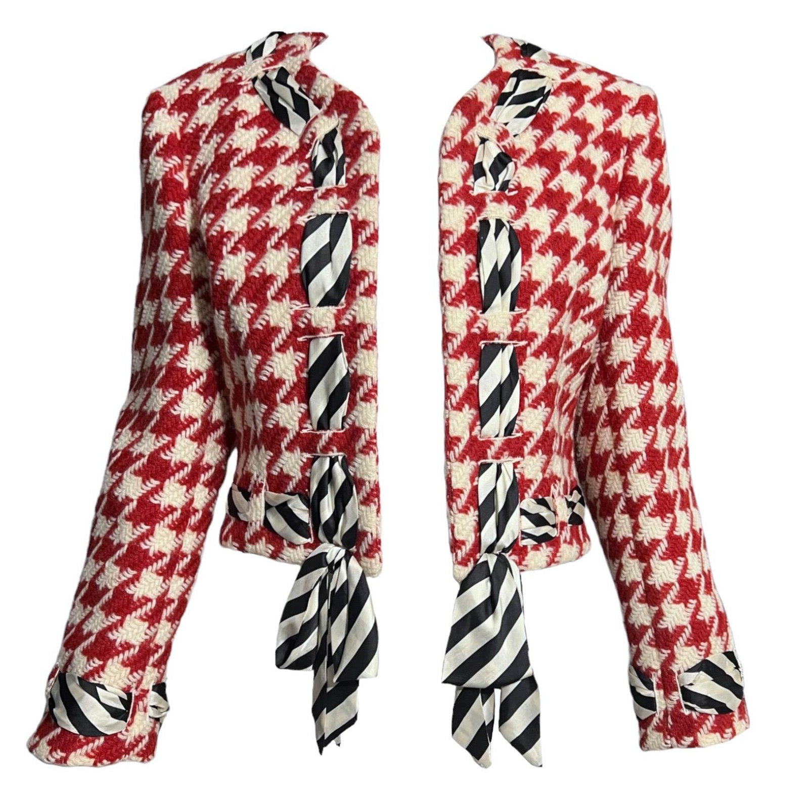 Moschino Cheap and Chic Vintage Houndstooth Jacket as seen on Princess Diana