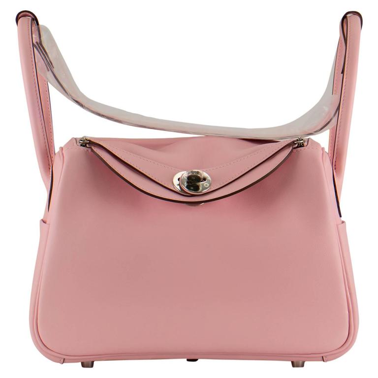 Hermes Mini Lindy Rose Sakura Swift