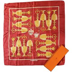 Hermes Silk Scarf Chess Design by  P Peroy