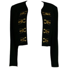 Moschino Couture Vintage Rare Iconic 1989 Black Lobster Blazer