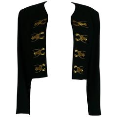 Moschino Couture Vintage Rare Iconic 1989 Black Lobster Blazer 11