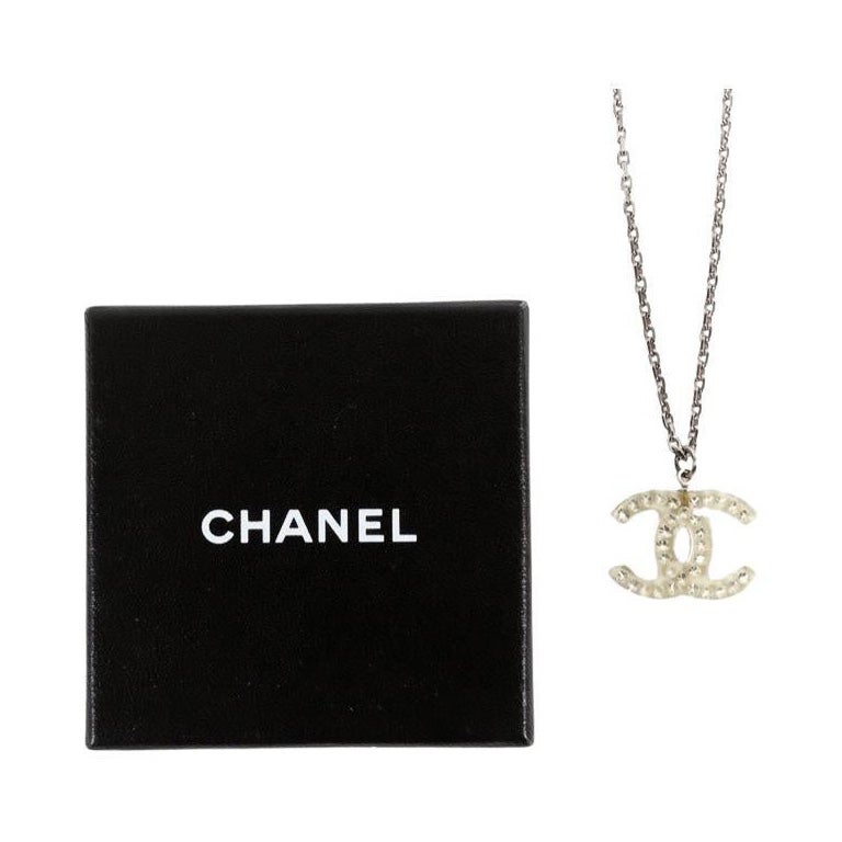 CHANEL CC PENDANT Necklace For Sale at 1stDibs