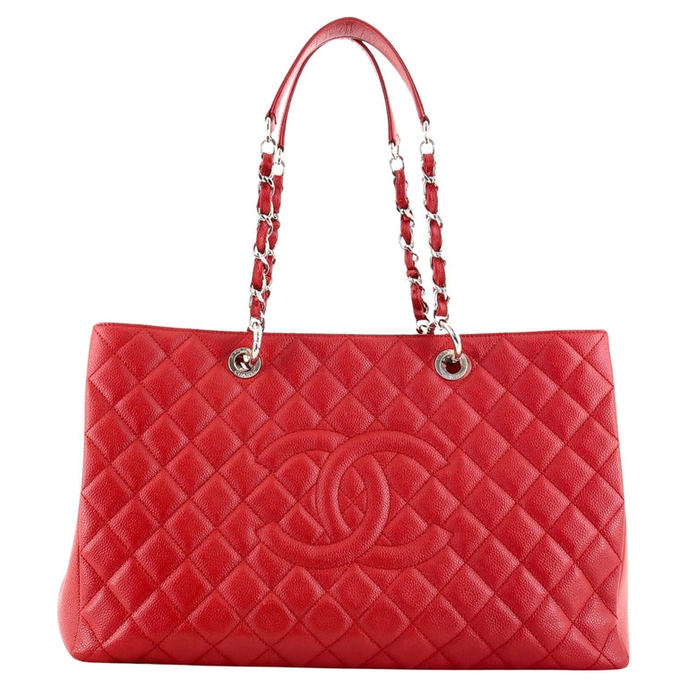 Chanel Grand Shopping Tote Quilted Caviar XL at 1stDibs