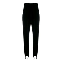 90s Romeo Gigli black velvet trousers