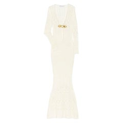 UNWORN Emilio Pucci Peter Dundas 2011 Crochet Knit Maxi Dress Bridal Wedding 42