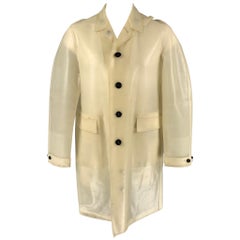 BURBERRY PRORSUM SS 13 Size 46 Beige Rubber Raincoat