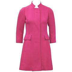 1960's John Warden Hot Pink Mini Coat