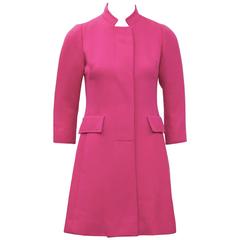 1960's John Warden Hot Pink Mini Coat 