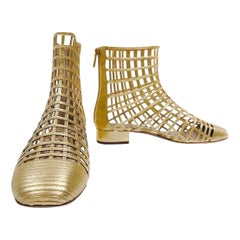 Dior Gold Oracle Ankle Boot