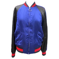 Gucci Bomber Jacket Blue Skull 