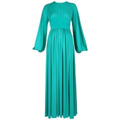 Donald Brooks Teal Green Jersey Dress For Sale at 1stDibs | teal green ...