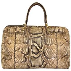 Dolce And Gabbana Python Miss Sicily Bowling Bag 