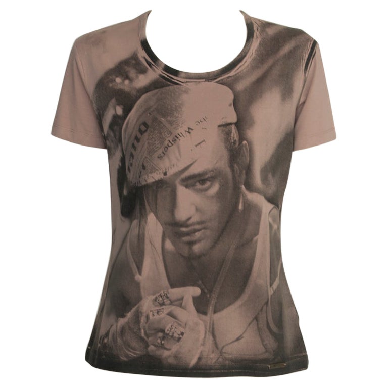 Galliano Crystal-Embellished Printed T-Shirt