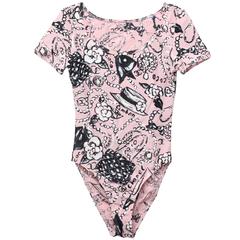 Chanel Vintage Pink Iconic Print Swimsuit, 1993 