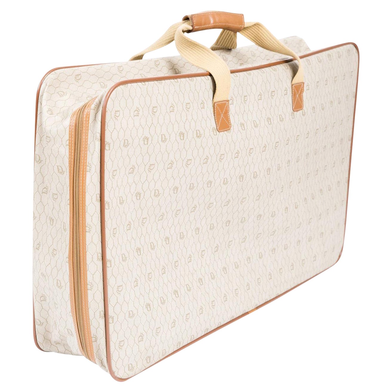 Dior Camel Monogram Suitcase