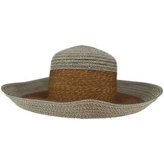 Suzanne Couture Millinery Ivory and Beige Straw Hat 12