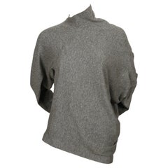 1980's ISSEY MIYAKE grey draped sweater top