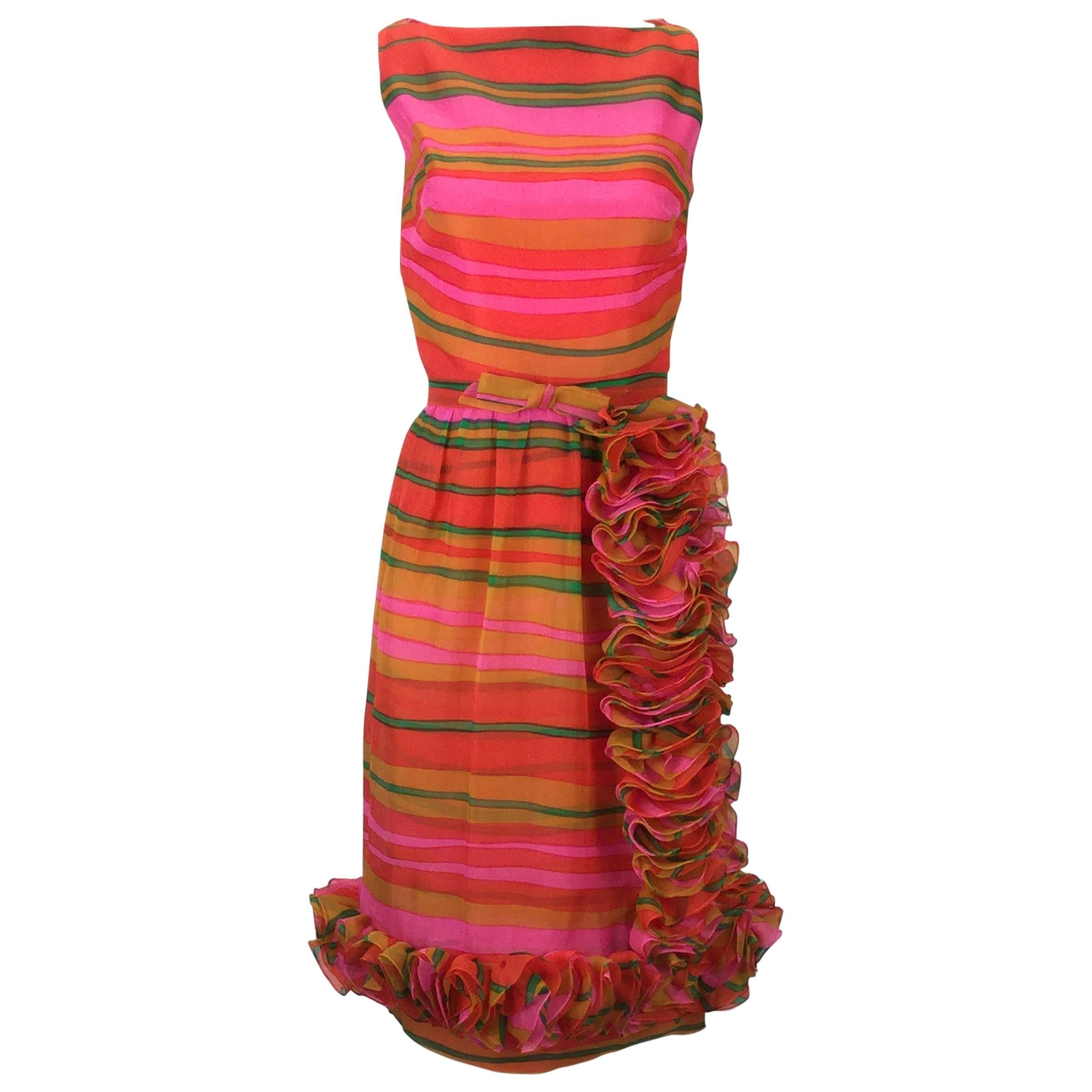 Vintage Rouge Printed Long Dress