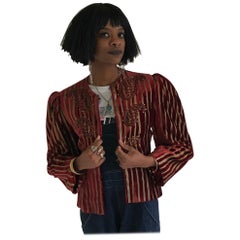Bill Blass Vintage 1970s Velvet Jacket from Ebony Fashion Fair Runway Archive