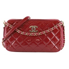 Chanel Hairpin Charms Two-Tone CC Flap Bag Embellished Quilted Lambskin S