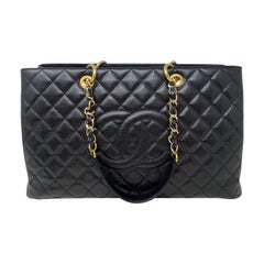 Chanel Black Extra Large Grand Shopper Tote Bag