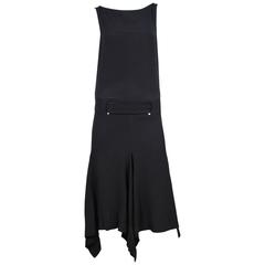 Alexander McQueen Black Dress with Cut Out Back 