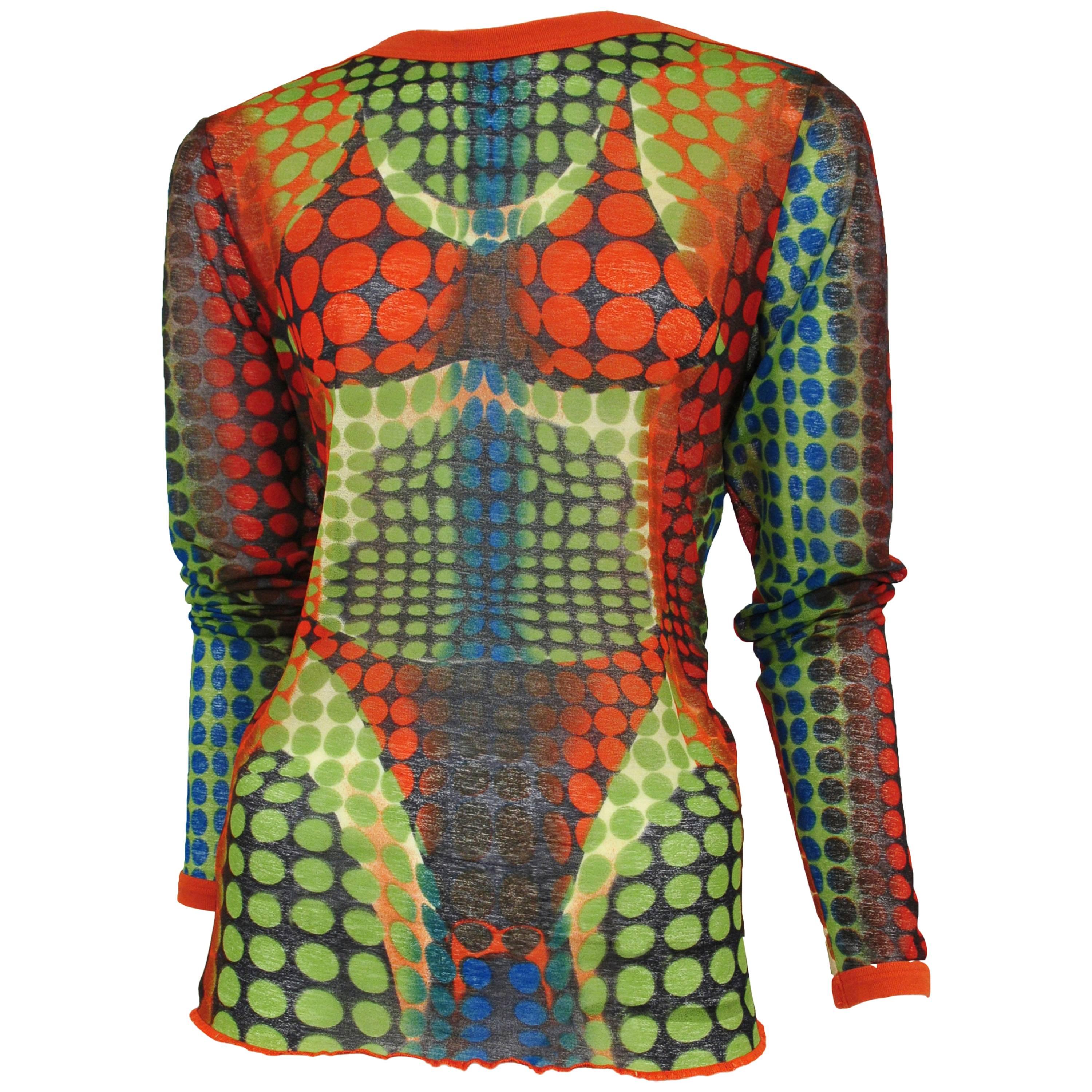 Jean Paul Gaultier Bikini Print Top