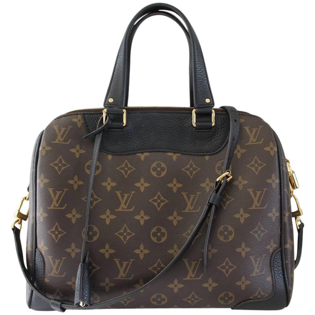 Louis Vuitton Monogram Retiro NM Noir Black Handbag Purse