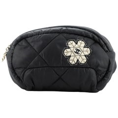 Chanel Coco Neige Waist Bag Quilted Nylon with Applique