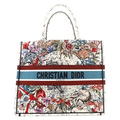 Christian Dior Book Tote Zodiac Embroidered Canvas at 1stDibs