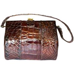 40s Alligator Handbag 7