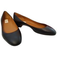 Valentino Black leather Ballerina NWT 10