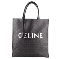 Celine Vertical Cabas Tote Triomphe Coated Canvas Large
