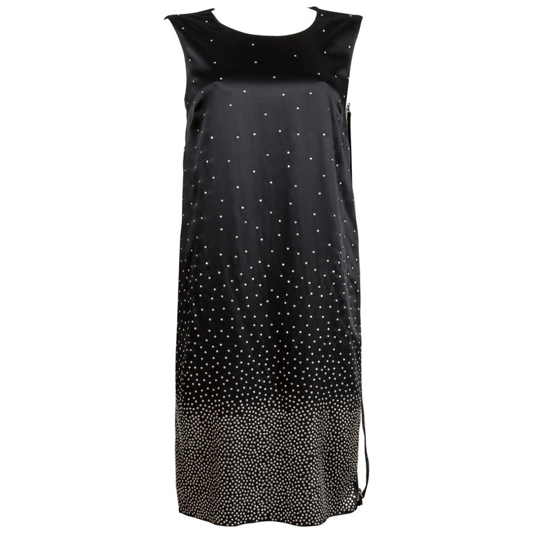 Maison Martin Margiela ombre studded black slip dress, C. 2012 For Sale ...