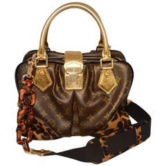 SELTENe Limited Edition Louis Vuitton Monogramm & Leopard Pony Haar Adele Tasche