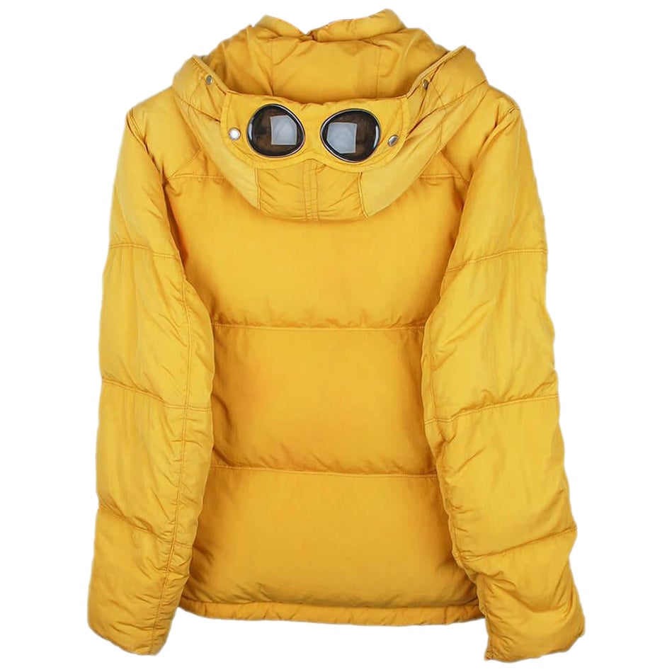 C.P Company Down Hooded Puffer Men Google Jacket Size 48IT (Medium) For  Sale at 1stDibs